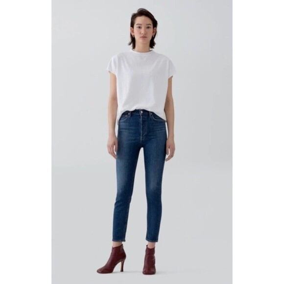 AGOLDE Jeans Nico High Rise Slim in Fixation Denim‎ - Picture 7 of 7